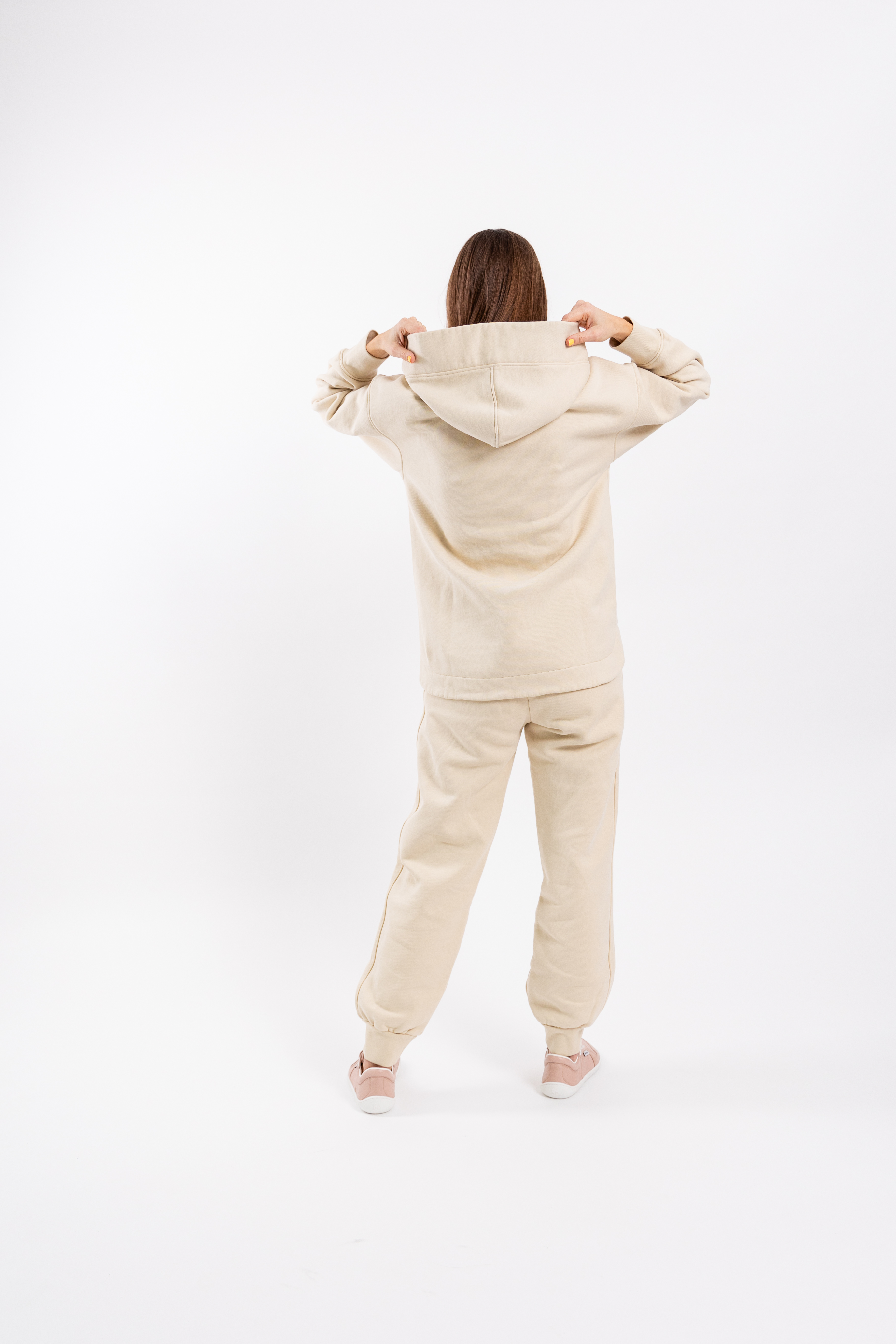 Damen-Hoodie mit Kapuze Be Lenka Essentials - Beige.