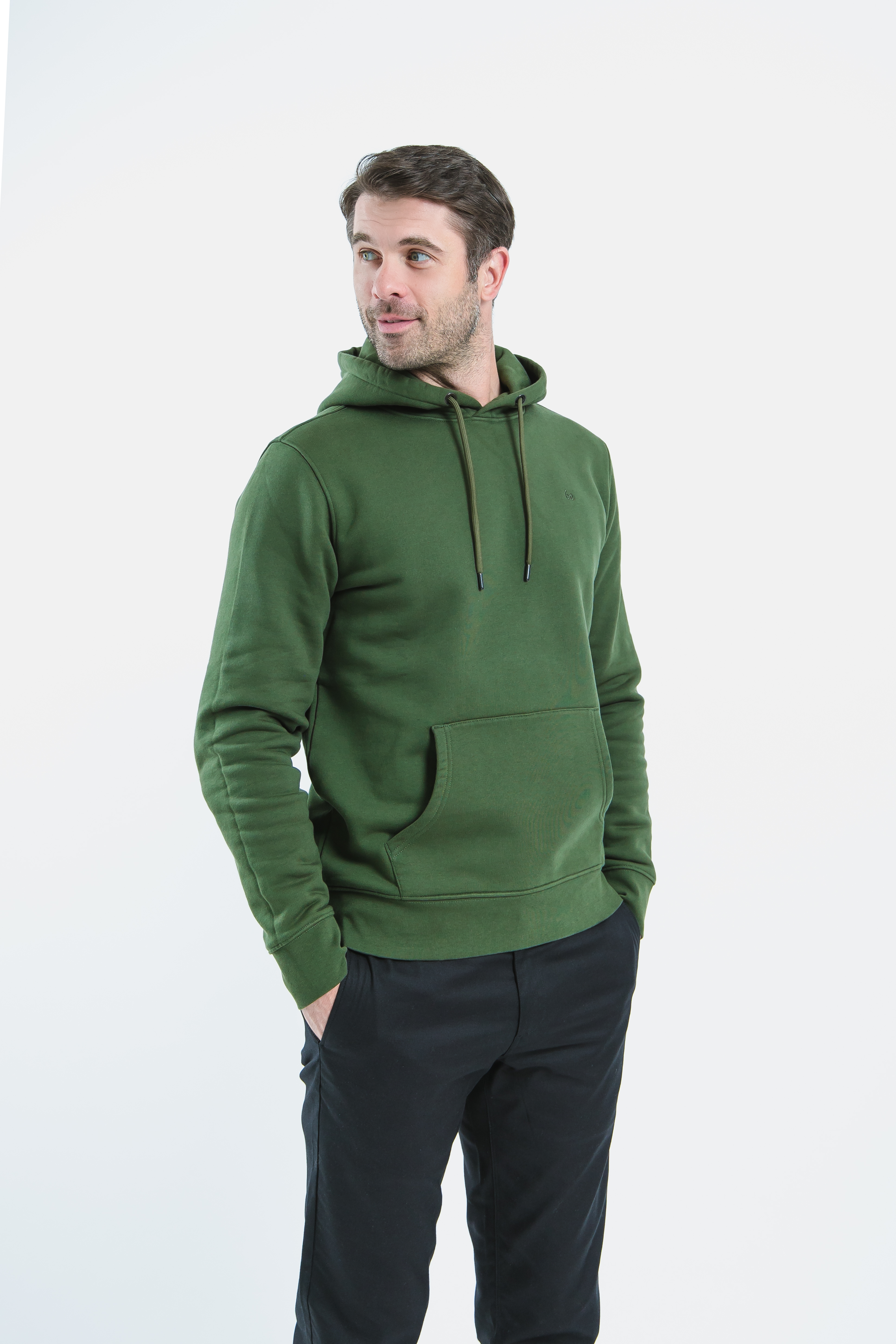 Herren-Kapuzenhoodie Be Lenka Essentials - Dark Green.