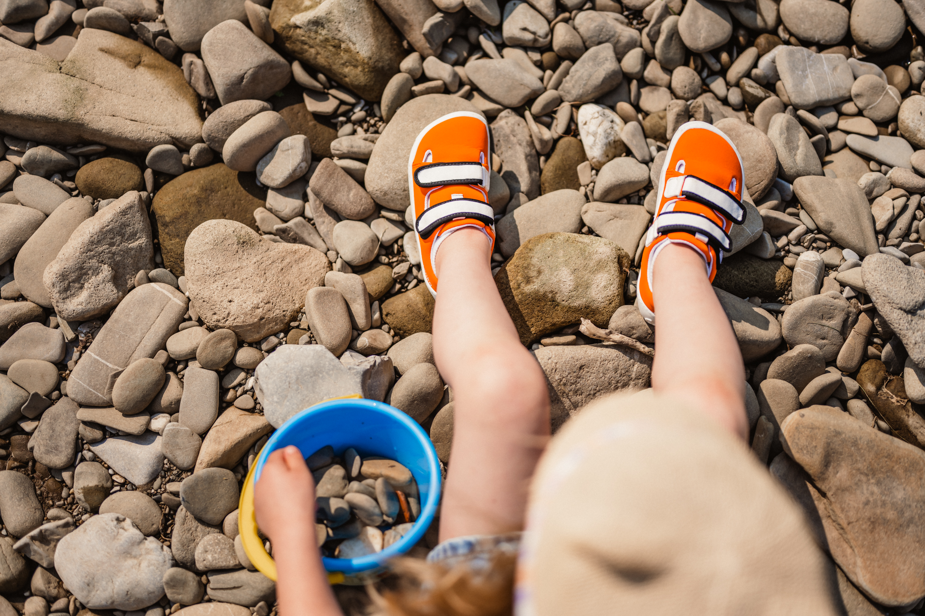 Kinder Barfuß Sneakers Be Lenka Seasiders - Orangy.