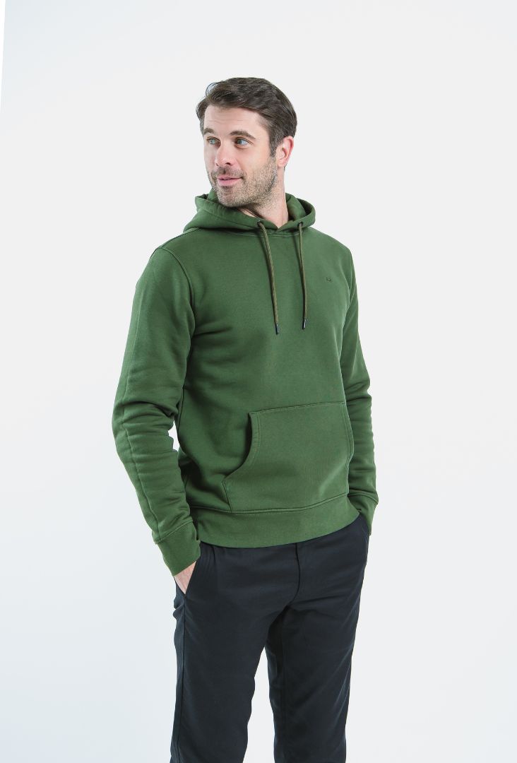 Herren-Kapuzenhoodie Be Lenka Essentials - Dark Green.