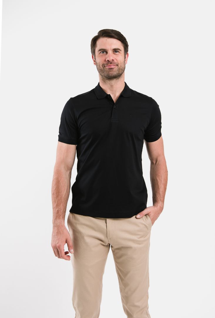 Herren-Poloshirt Be Lenka Essentials - Jet Black.