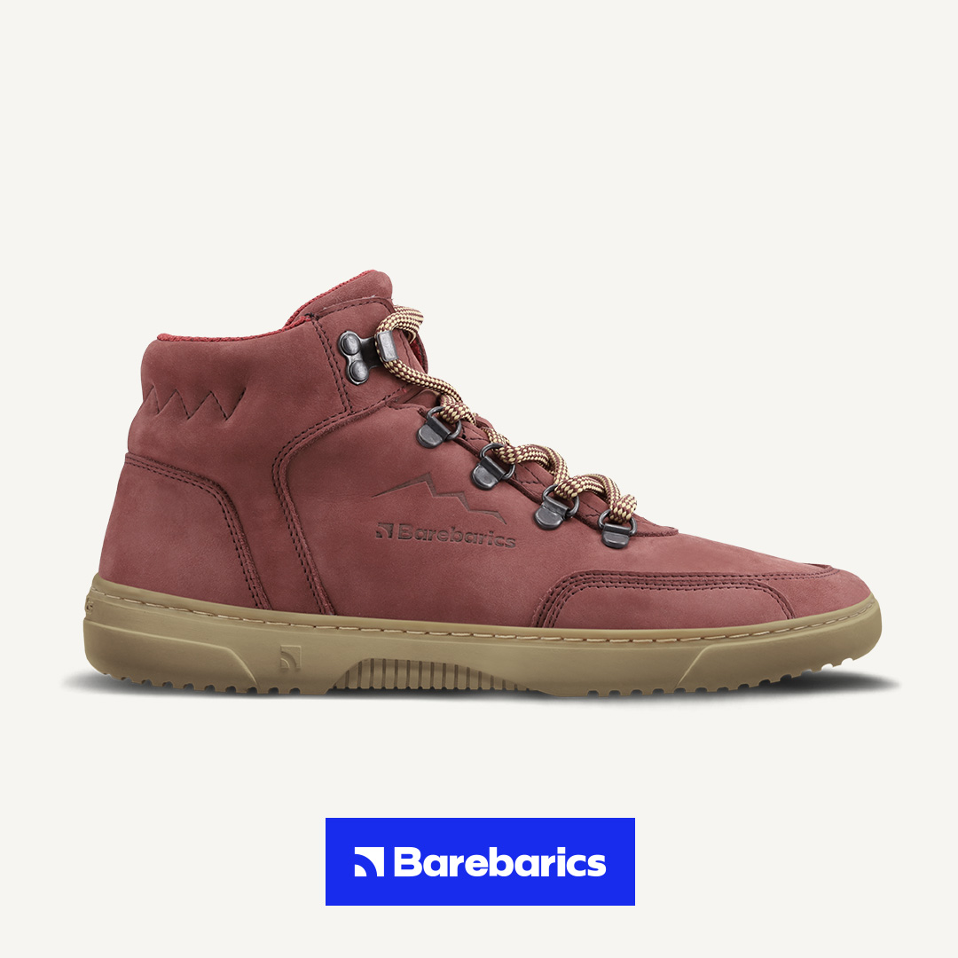 Barefoot Sneakers Barebarics Element - Clay Red.