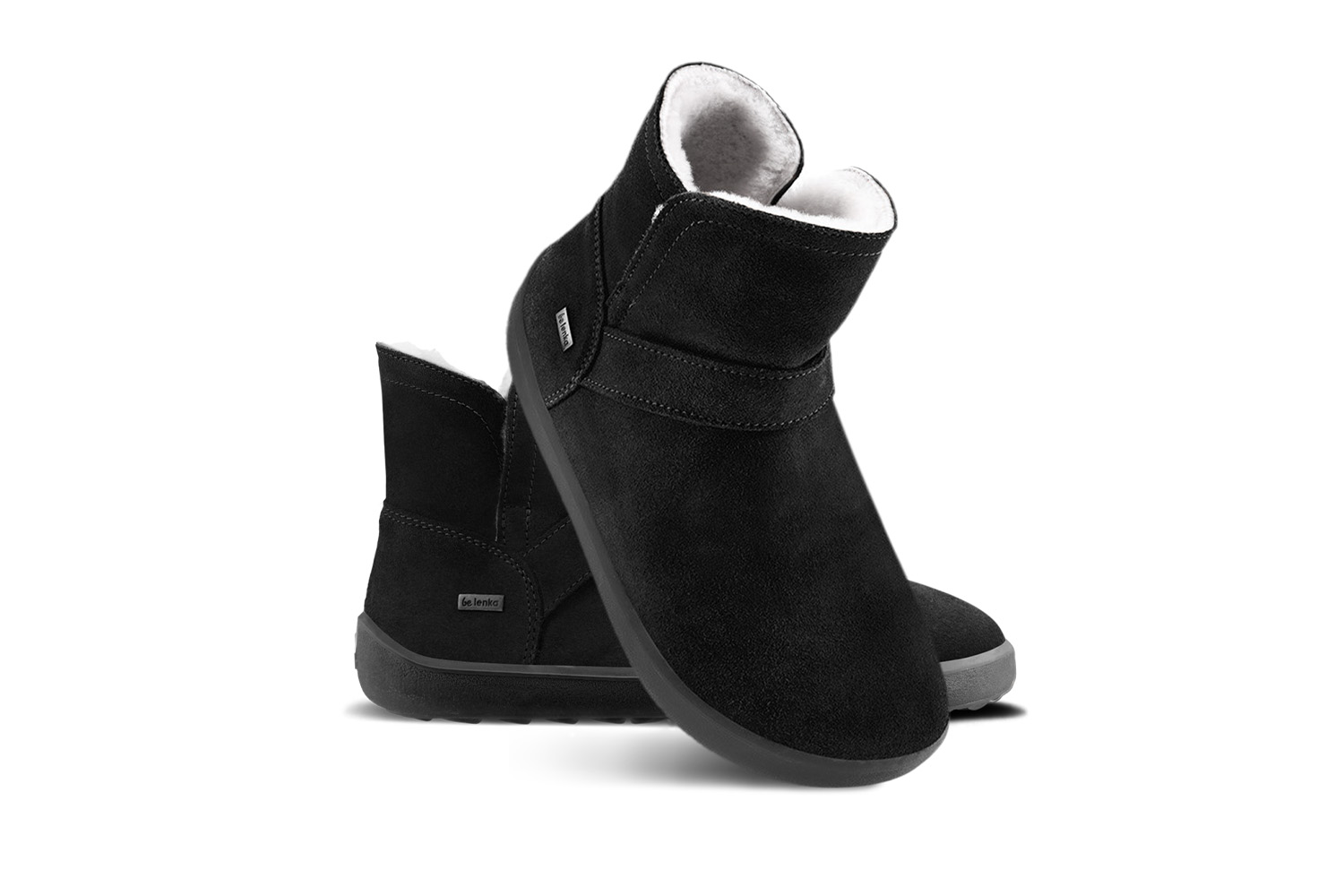 Be Lenka Polaris All Black schwarze Winterbarfußstiefeletten EU Größe: 37, Innenschuhlänge: 235, Innenschuhbreite: 92