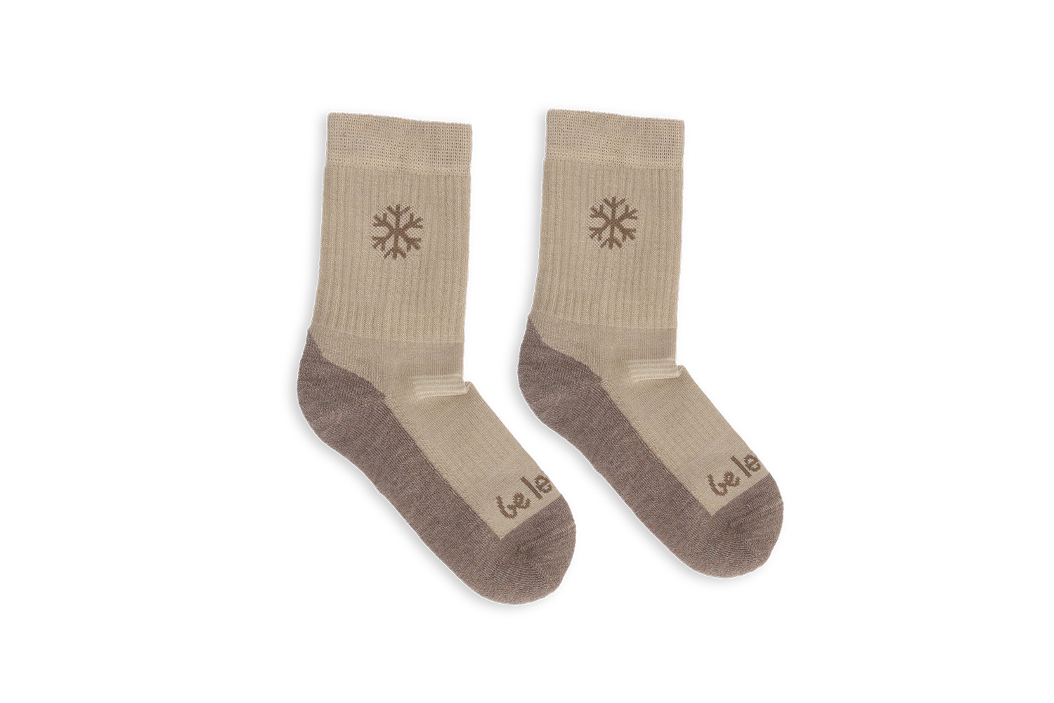 Kinder Barfußsocken Be Lenka Kids - Crew - Merino Wool - Beige