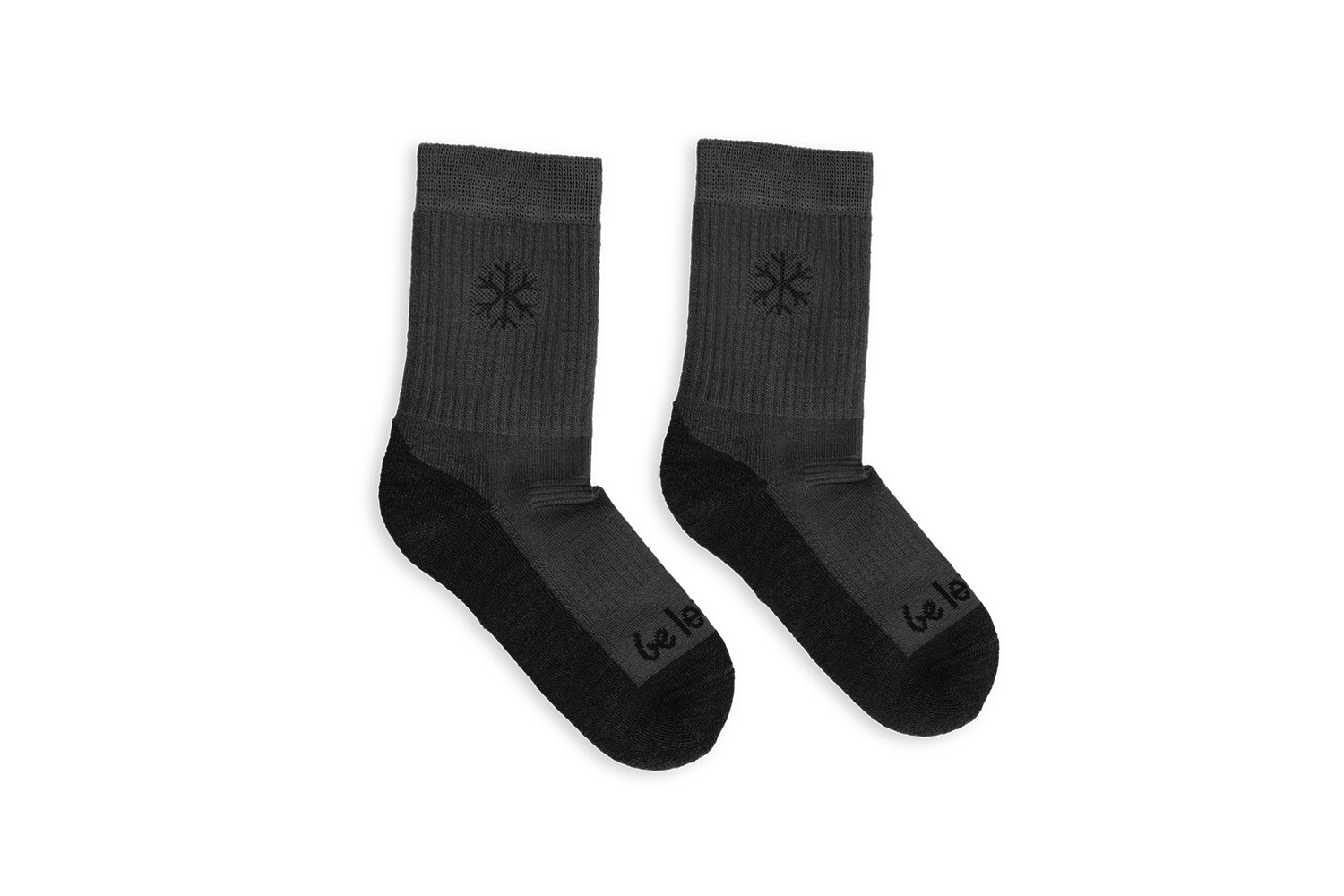 Kinder Barfußsocken Be Lenka Kids - Crew - Merino Wool - Grey