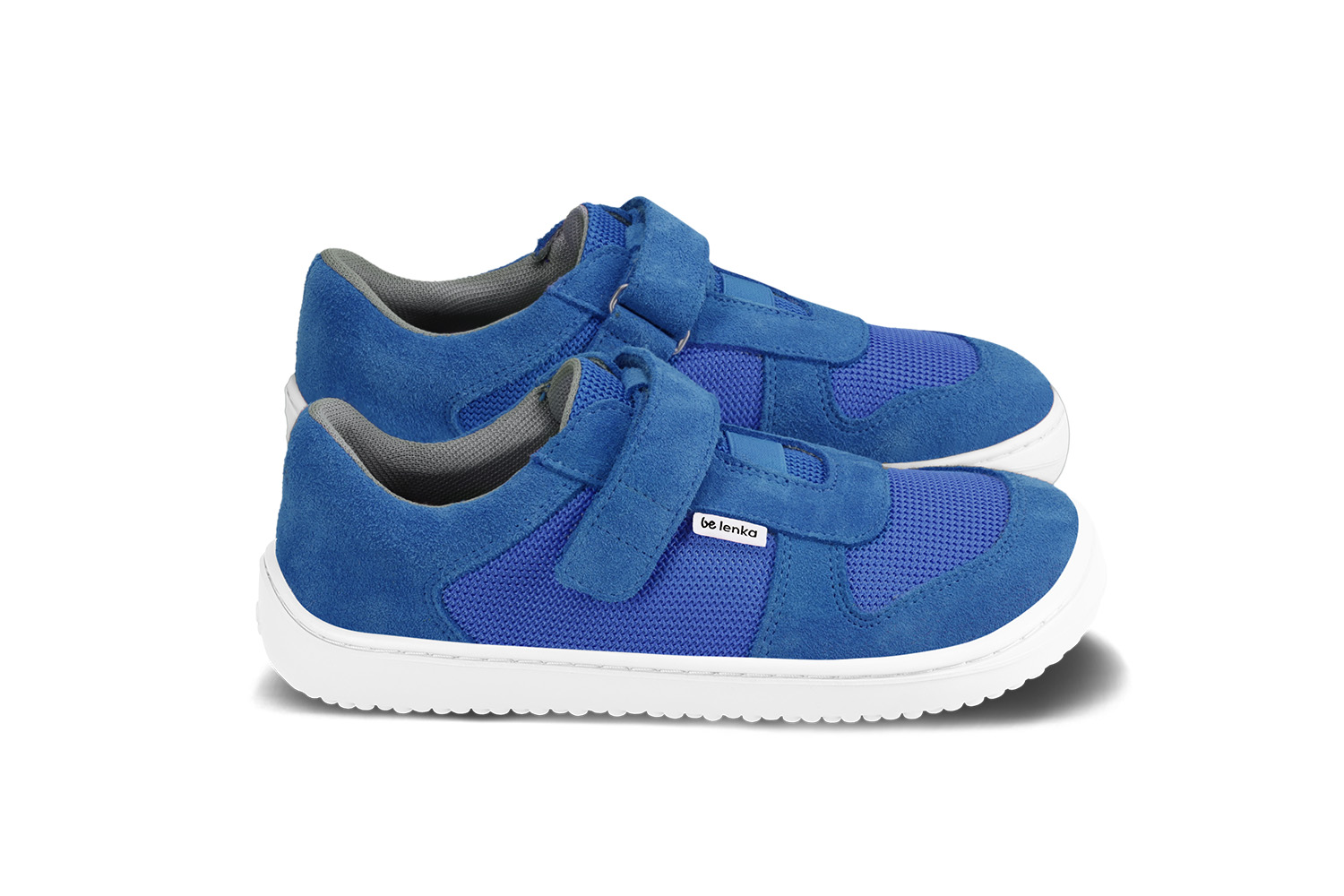 Kinder Barfuß Sneakers Be Lenka Joy - Blue & White.