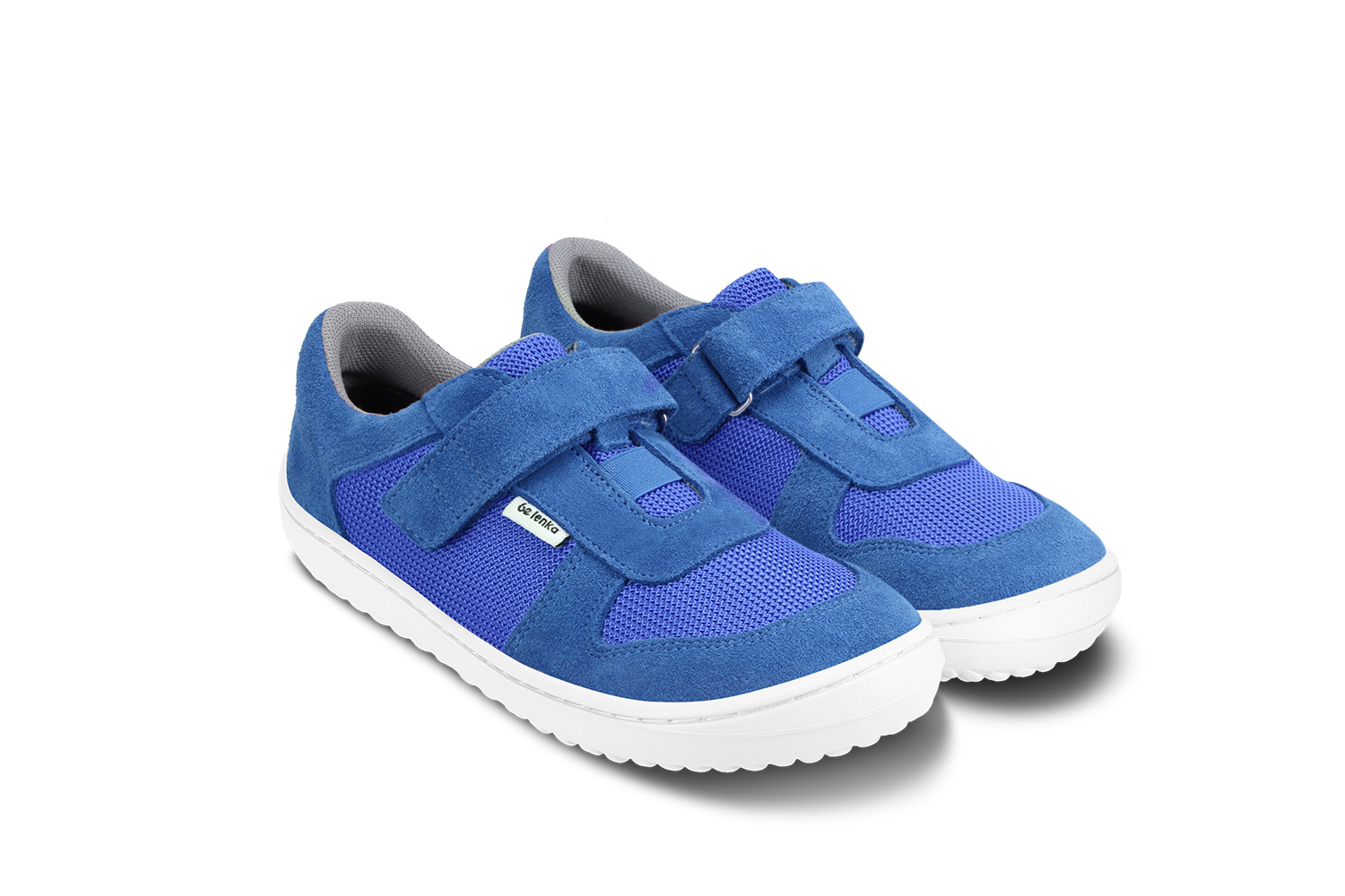 Kinder Barfuß Sneakers Be Lenka Joy - Blue & White.