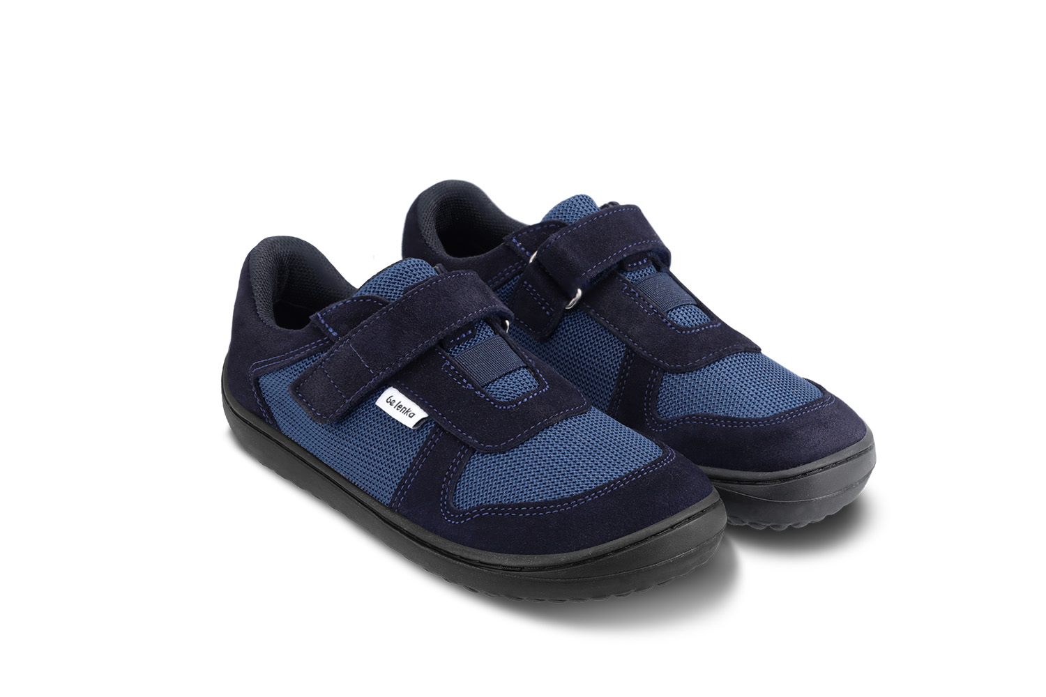 Kinder Barfuß Sneakers Be Lenka Joy - Dark Blue & Black.