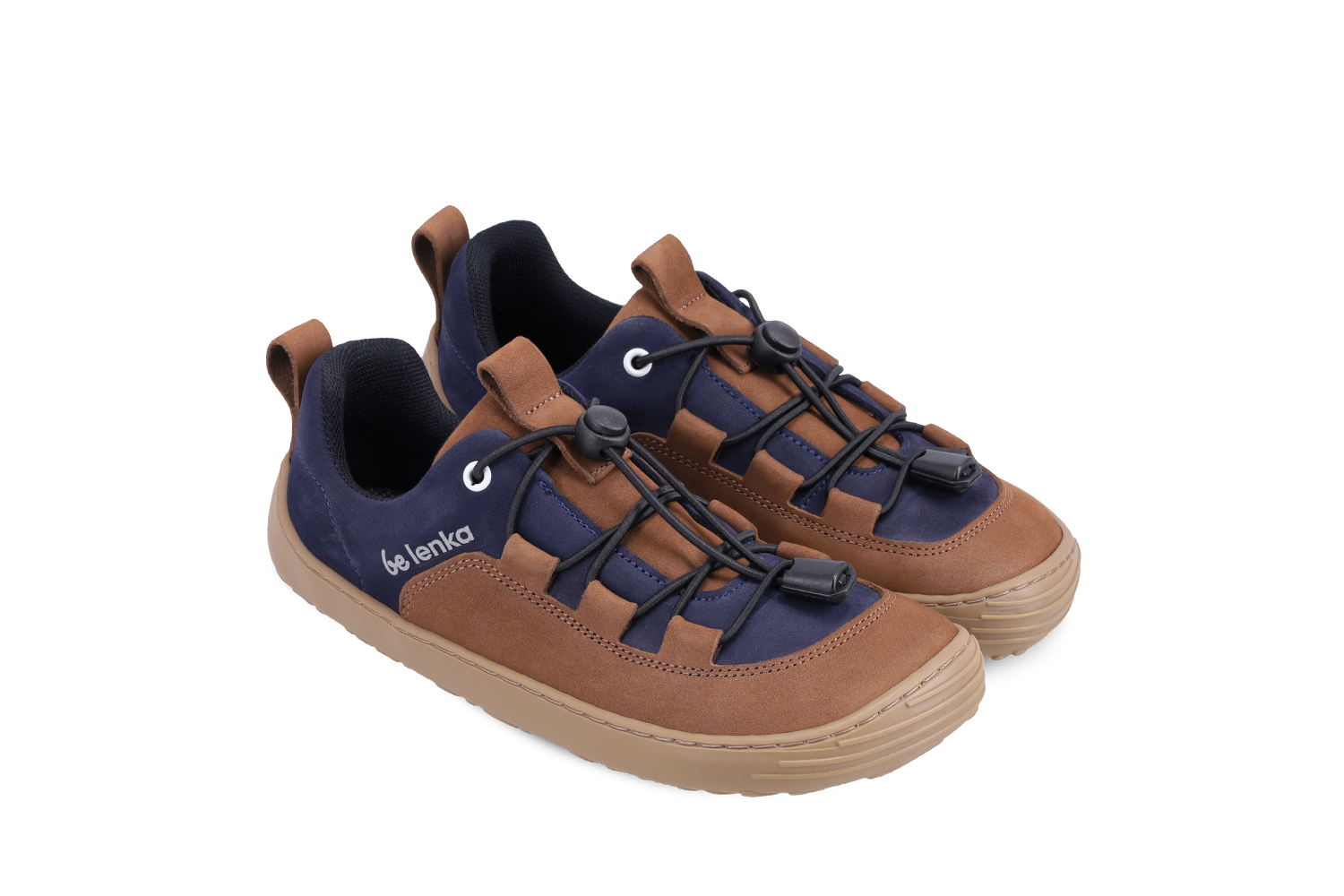 Kinder Barfuß Sneakers Be Lenka Xplorer - Dark Brown & Navy.