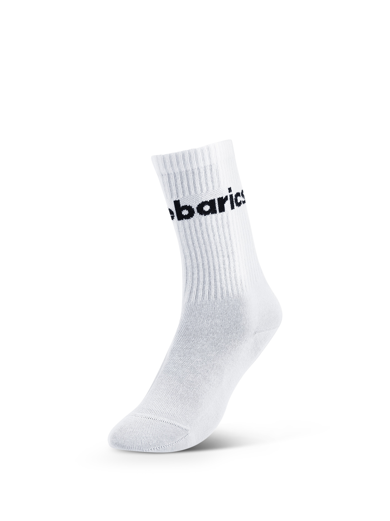 Barebarics - Barfußsocken - Crew - White - Big logo