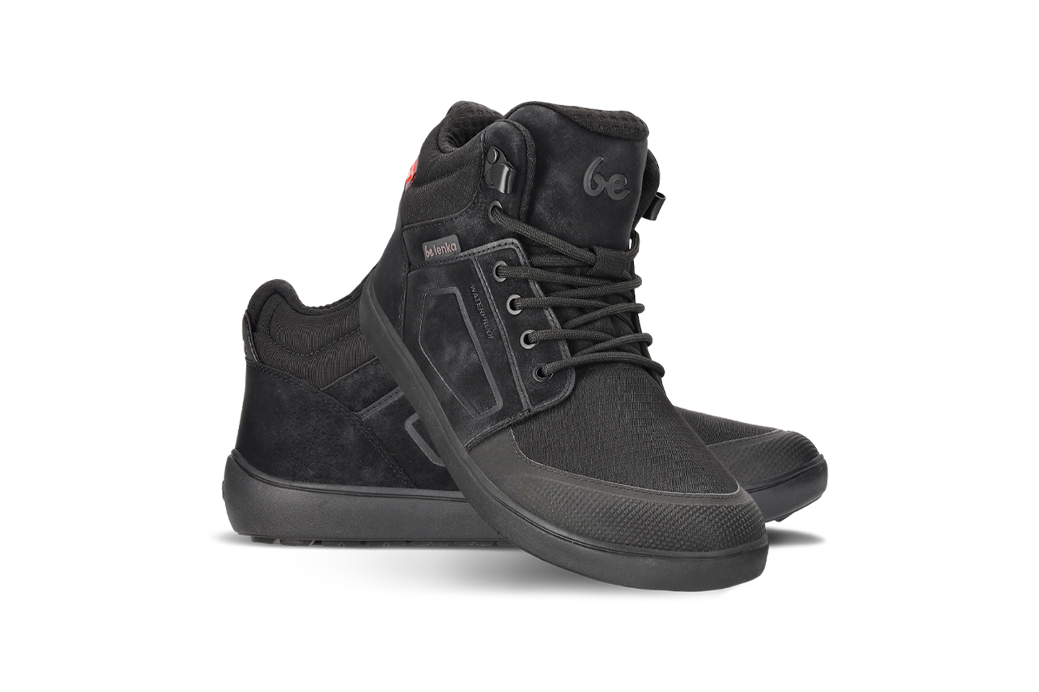 Barfußschuhe Be Lenka ArcticEdge - All Black.
    Barfußschuhe ahmen das Barfußgehen perfekt nach, so wie es die Natur vorgesehen hat    technisches Obermaterial aus strapazierfähigem Ripstop-Material + TPU + PU    wasserdichte, dampfdurchlässige Membrane und hervorragende Isolationseigenschaften (jedes Paar durchläuft einen Wasserfestigkeitstest)    vielseitige ThermoGrip Neo Wintersohle mit rutschfestem Profil und ausgezeichneter Flexibilität    Primaloft-Futter und -Fußbett kombinieren Leichtigkeit, außergewöhnliche Wärmeeigenschaften und Wasserresistenz    Widerstandsfähige Schuhspitze
Vorteile von Barfußschuhen:
    flexible Sohle    Zero Drop: Fersen- und Zehenbündigkeit für eine korrekte Körperhaltung    geräumige Zehenbox für Ihre Zehen    leichter Schuh