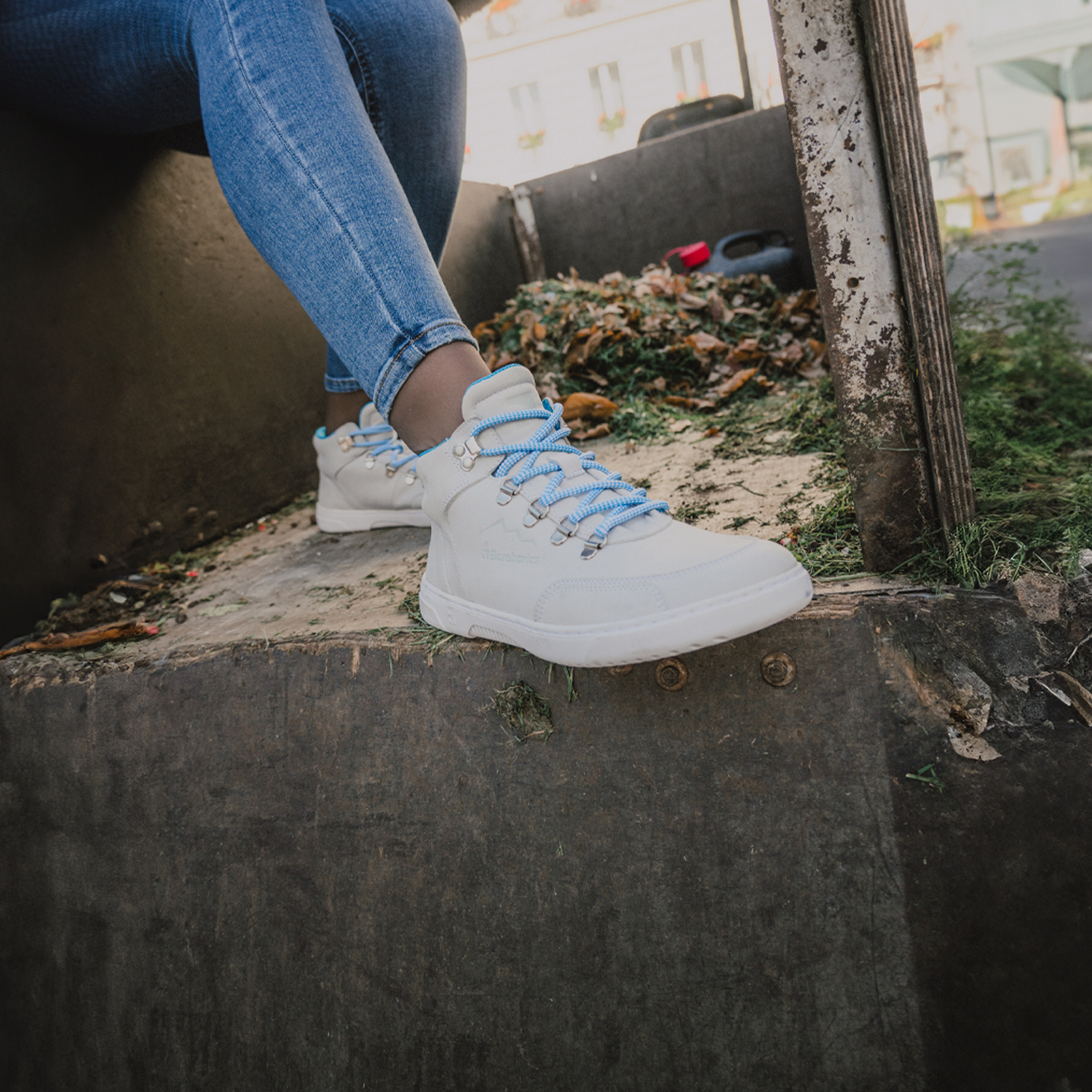 Barefoot Sneakers Barebarics Element - Chalk White.