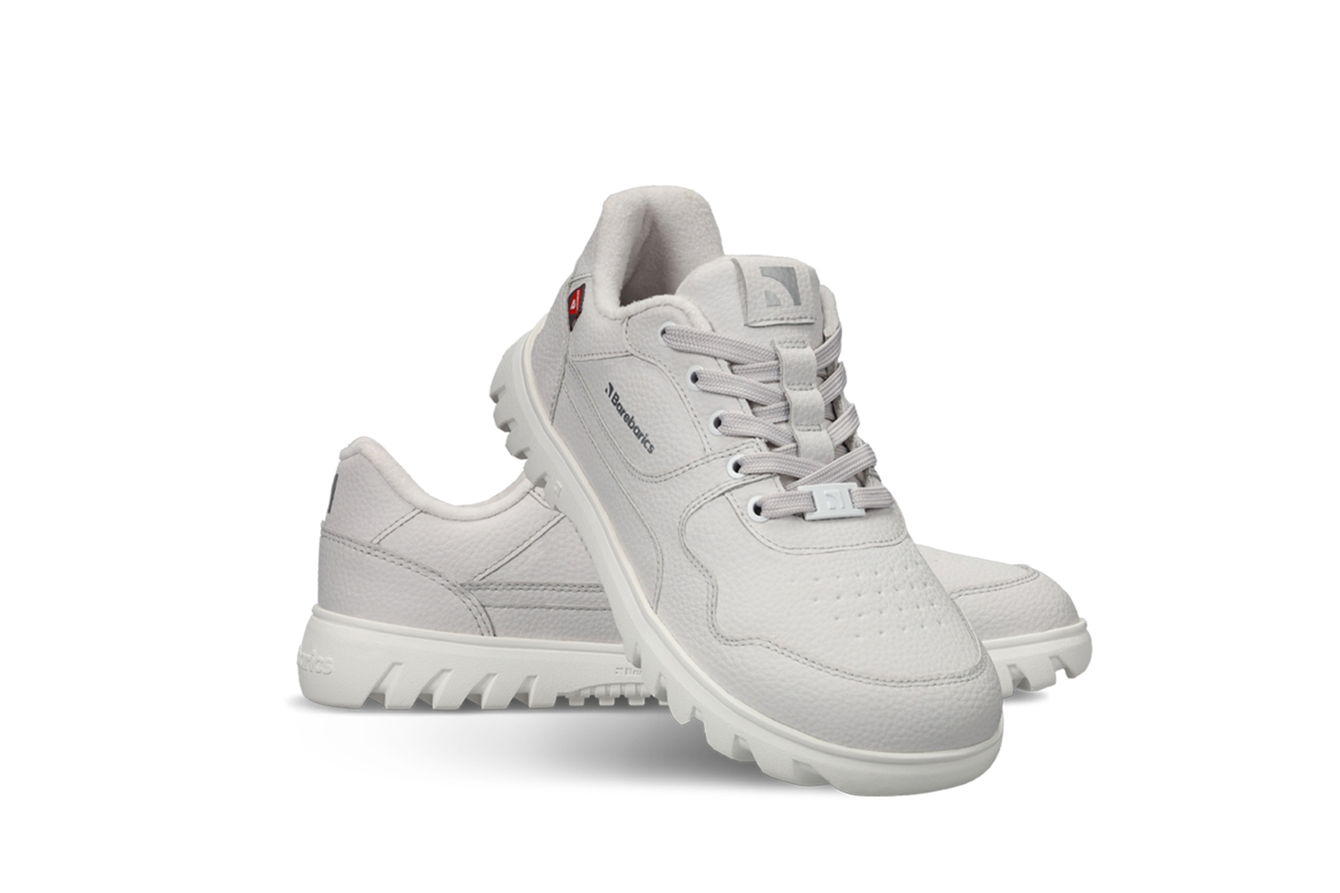 Barefoot Sneakers Barebarics Zing Frost - Light Grey & White.