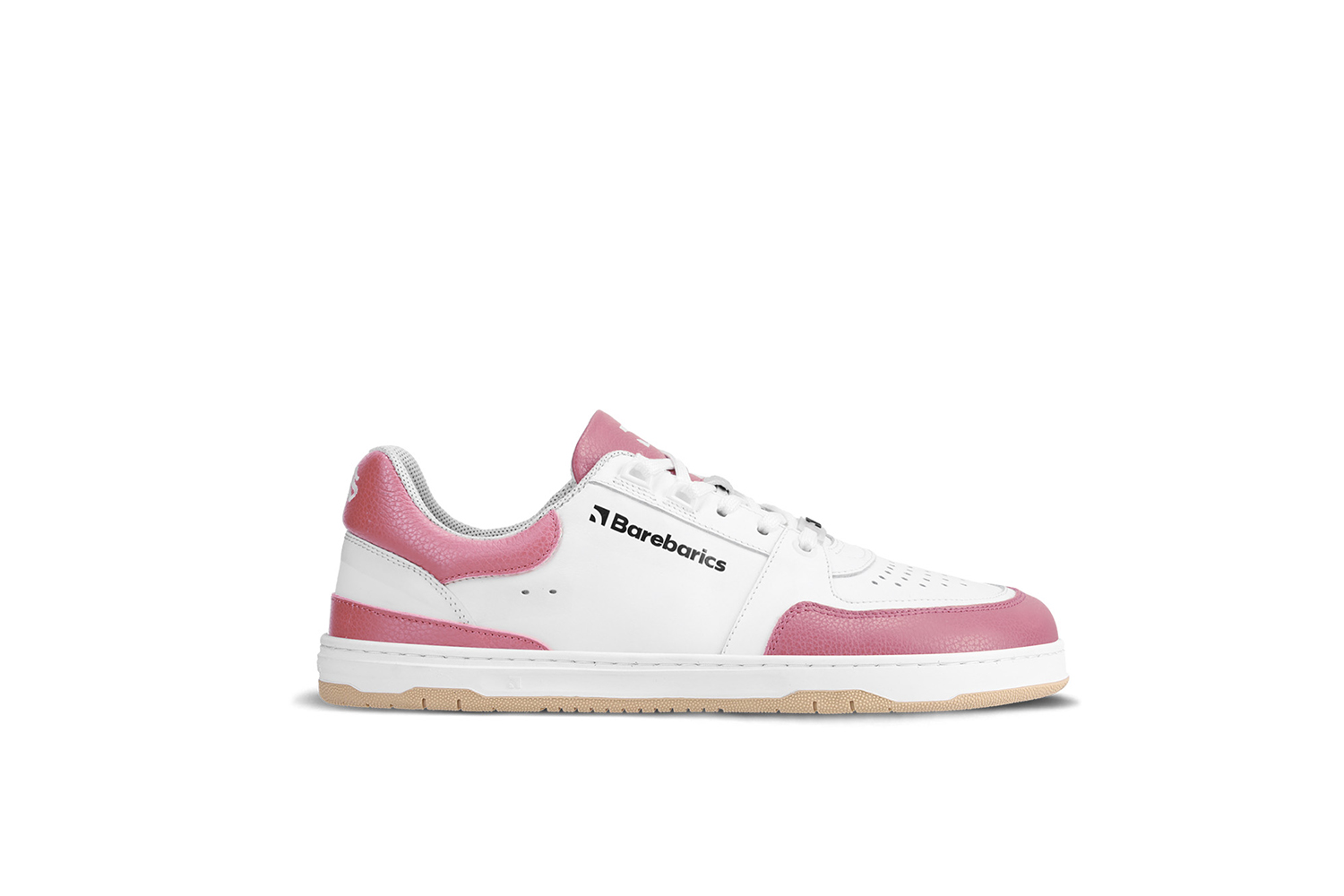 Barefoot Sneakers Barebarics Wave - White & BubbleGum Pink