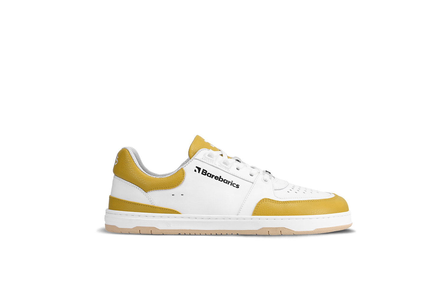 Barefoot Sneakers Barebarics Wave - White & Sunset Yellow