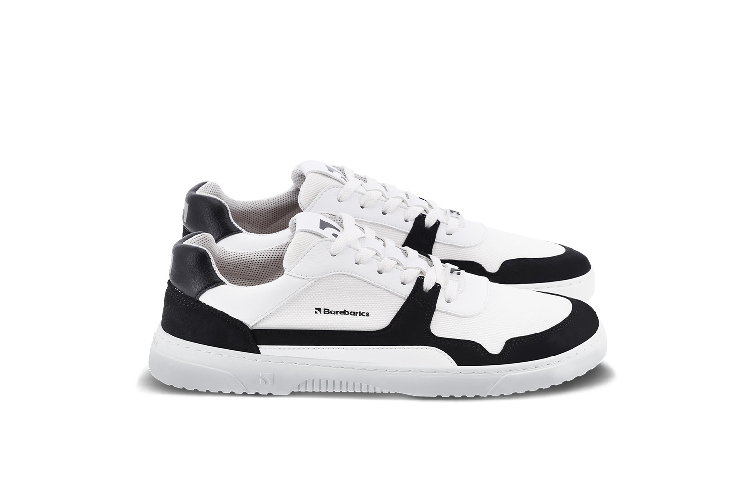 Barefoot Sneakers Barebarics Zing - White & Black.