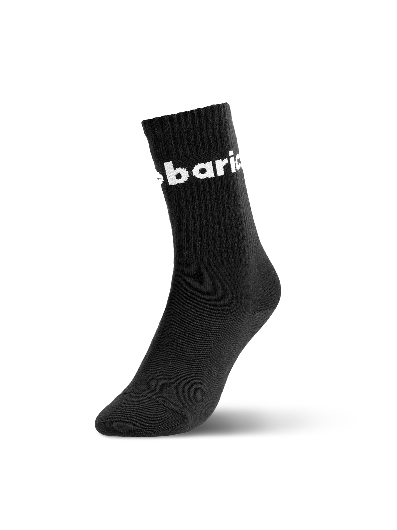 Barebarics - Barfußsocken - Crew - Black - Big logo