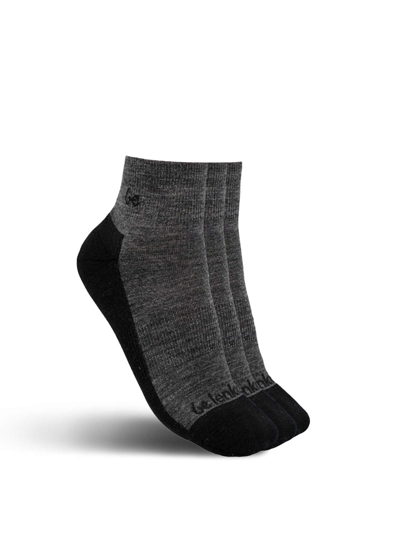 Barfußsocken Be Lenka - Crew - Merino Wool – Grey - 3 pack