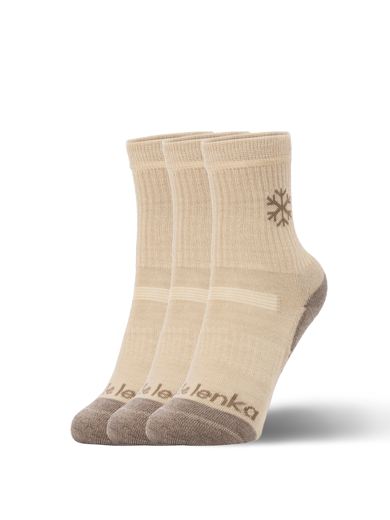 Kinder Barfußsocken Be Lenka Kids - Crew - Merino Wool - Beige - 3 pack