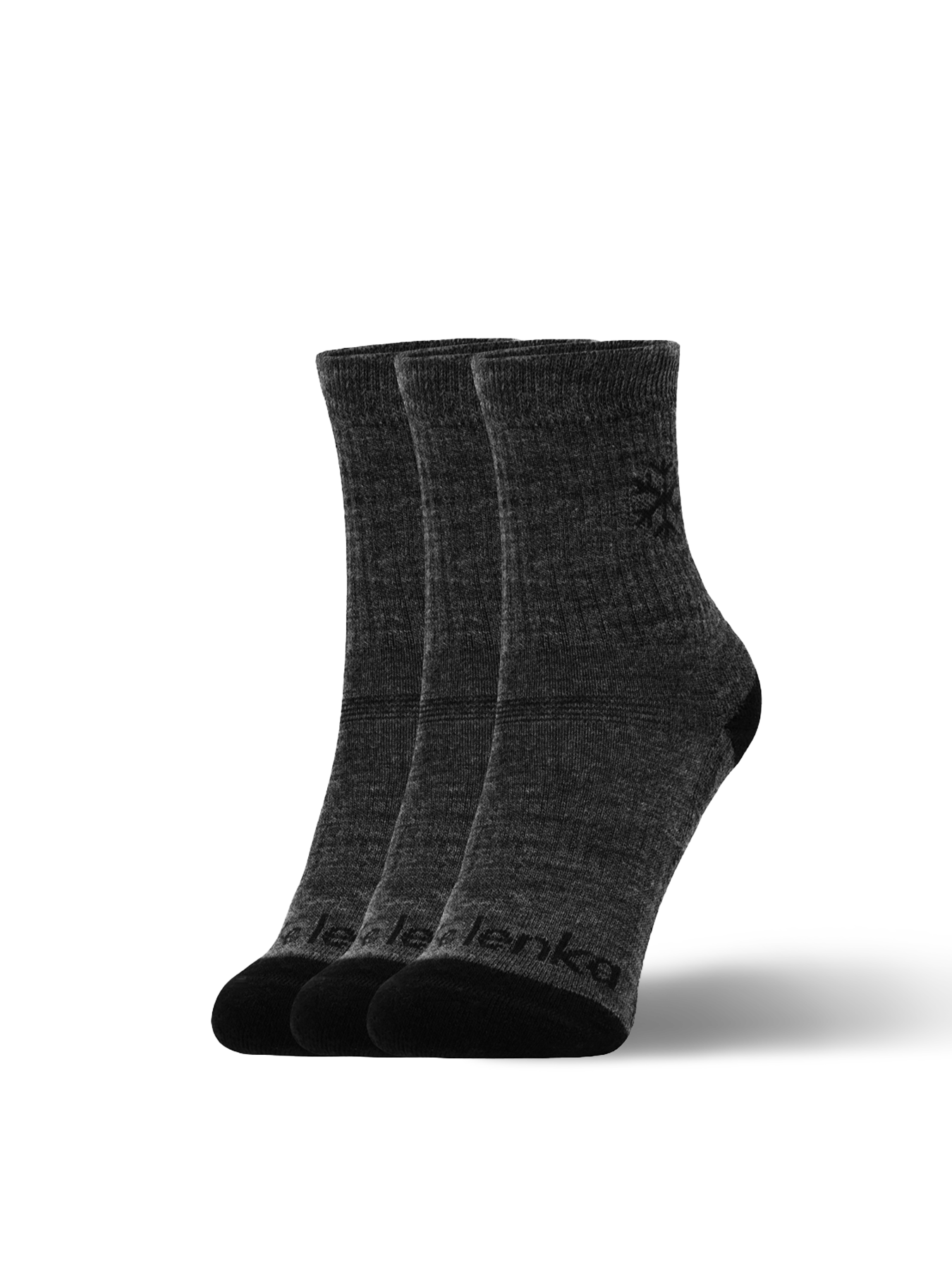 Kinder Barfußsocken Be Lenka Kids - Crew - Merino Wool - Grey - 3 pack